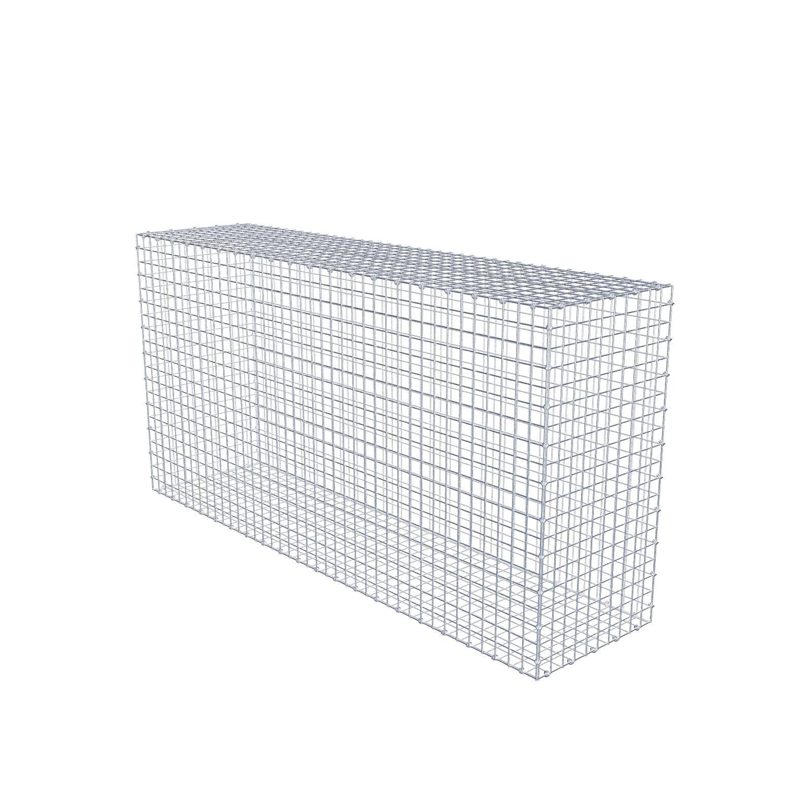 Gavión 200 cm x 100 cm x 50 cm (L x A x P), luz de malla 5 x 5 cm, anillo en espiral