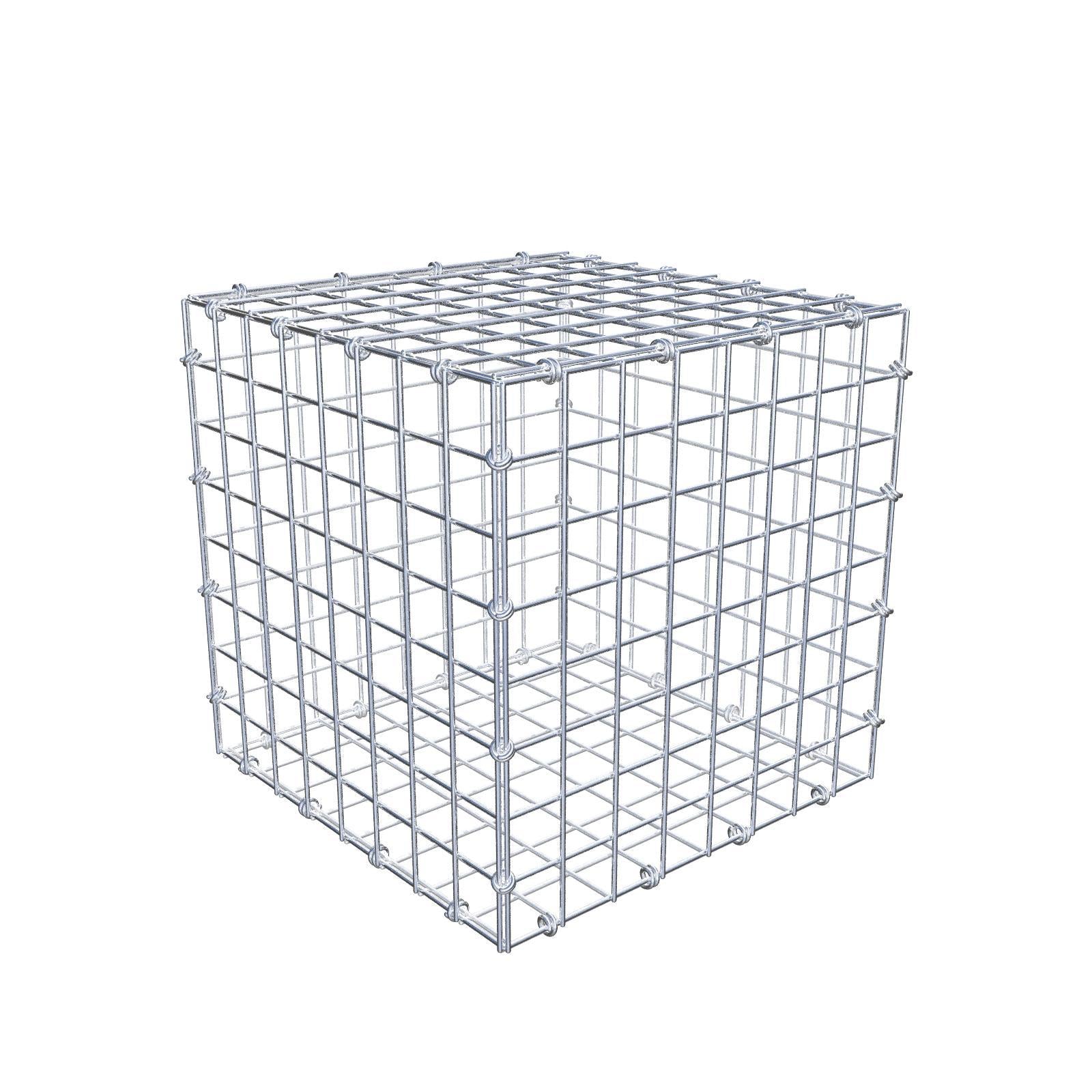 Schanskorf 40 cm x 40 cm x 40 cm (L x H x D), maaswijdte 5 x 5 cm, spiraalring