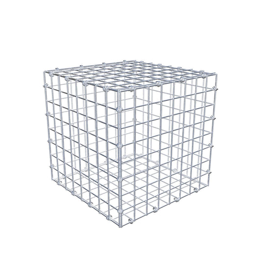 Gabion 40 cm x 40 cm x 40 cm (L x H x P), mailles 5 x 5 cm, anneau en spirale