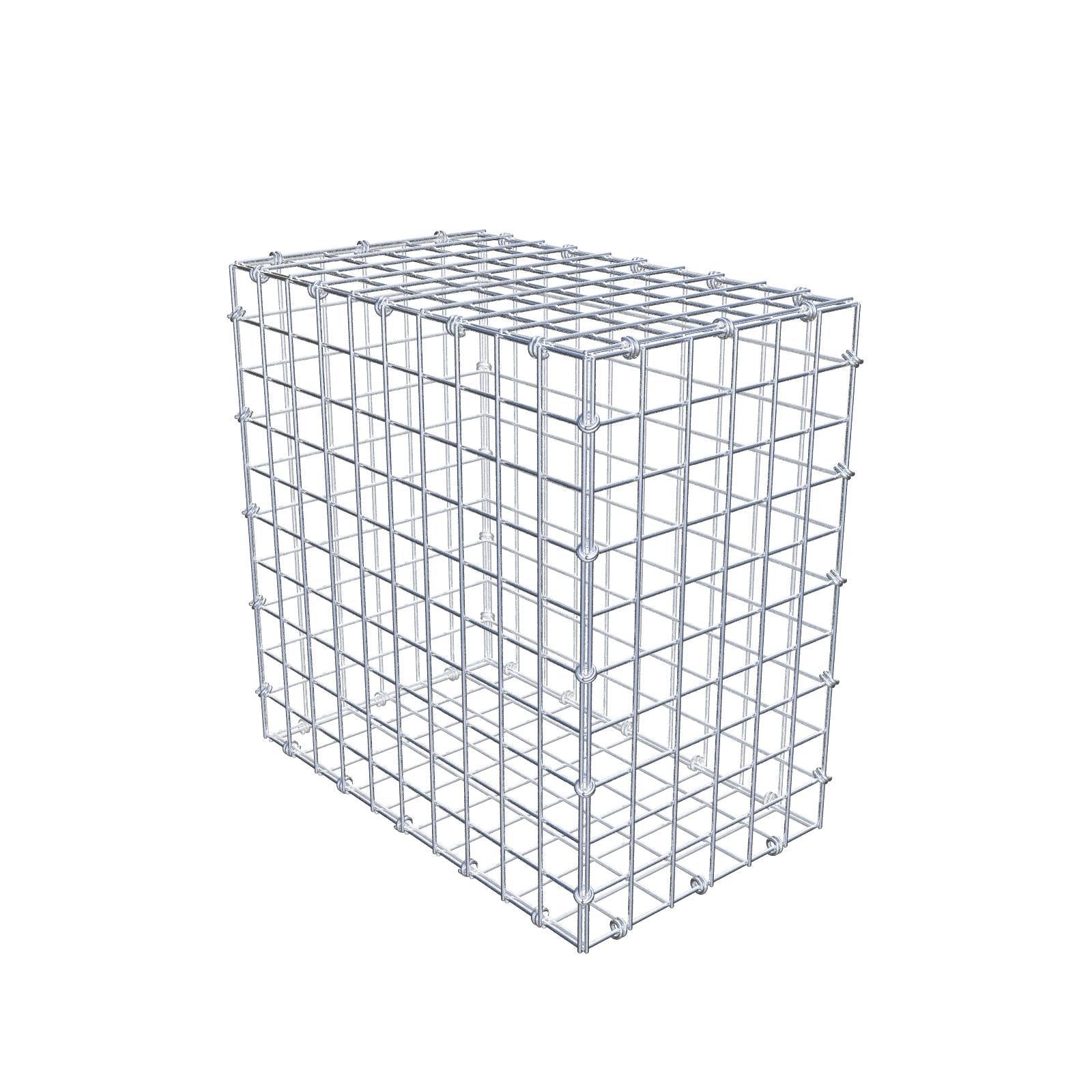 Gabion 50 cm x 50 cm x 30 cm (L x H x D), maskstorlek 5 x 5 cm, spiralring