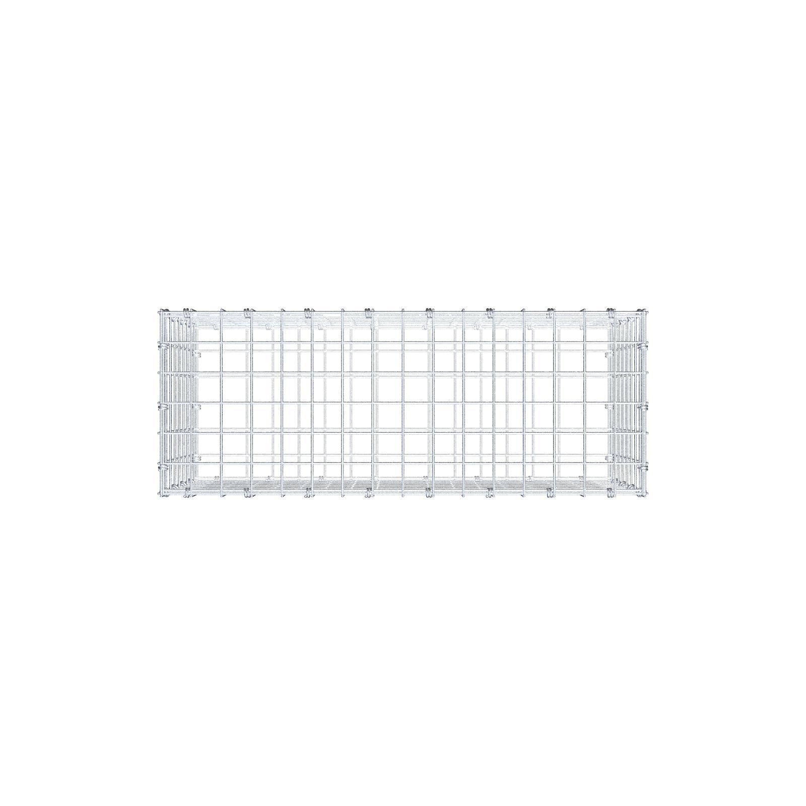 Gabione 80 cm x 40 cm x 30 cm (L x H x T), Maschenweite 5 x 5 cm, Spiralring