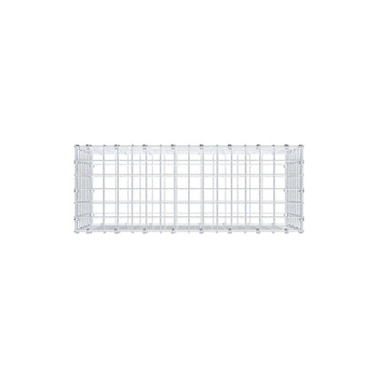 Gabion 80 cm x 40 cm x 30 cm (L x H x D), maskstorlek 5 x 5 cm, spiralring