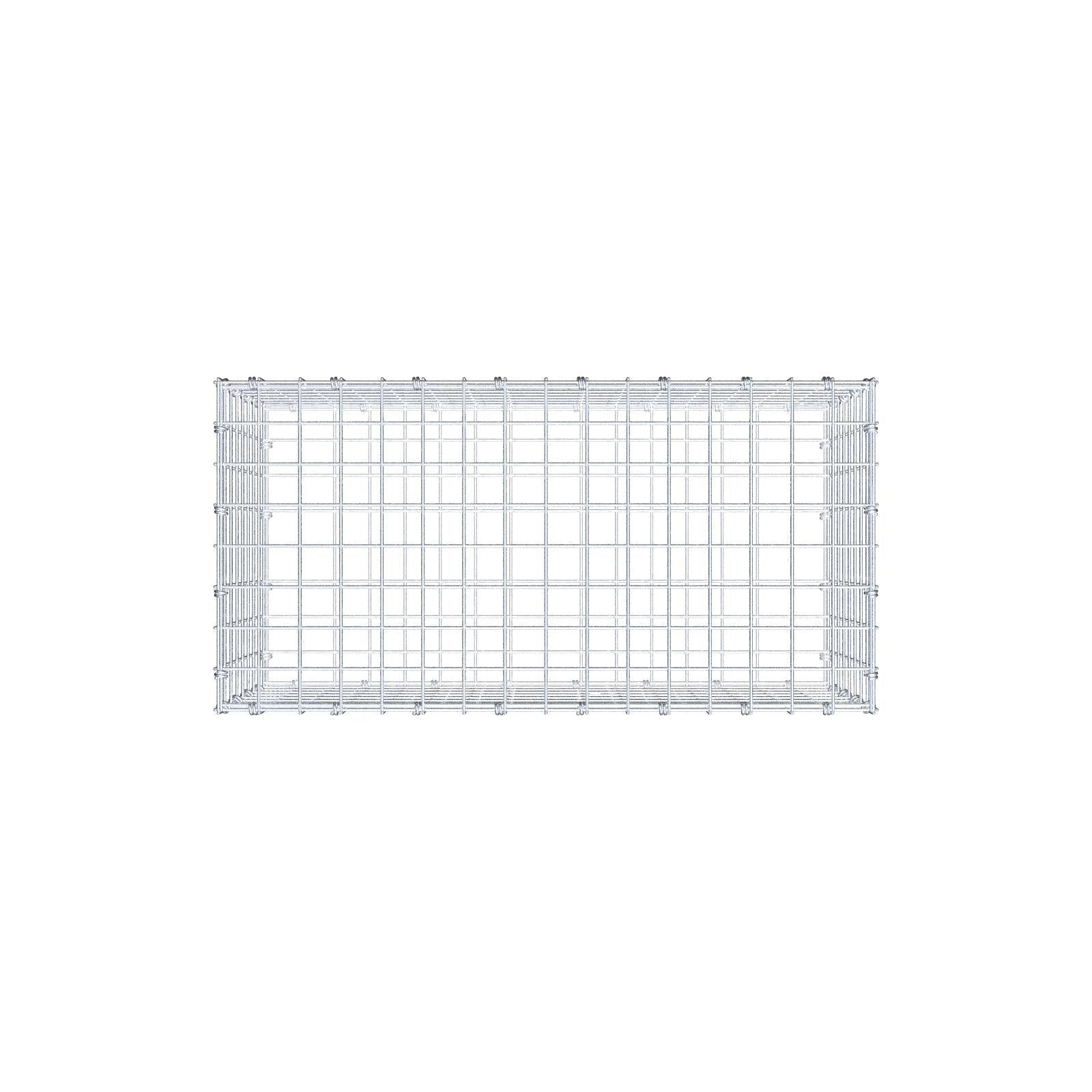 Gabion 80 cm x 40 cm x 40 cm (L x H x P), mailles 5 x 5 cm, anneau en spirale