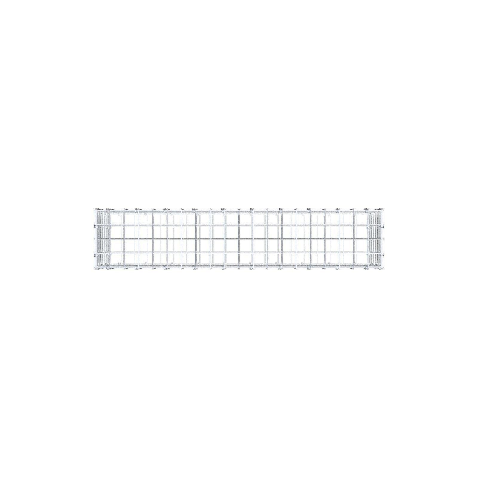 Gabbione 100 cm x 30 cm x 20 cm (L x H x P), maglia 5 x 5 cm, anello a spirale