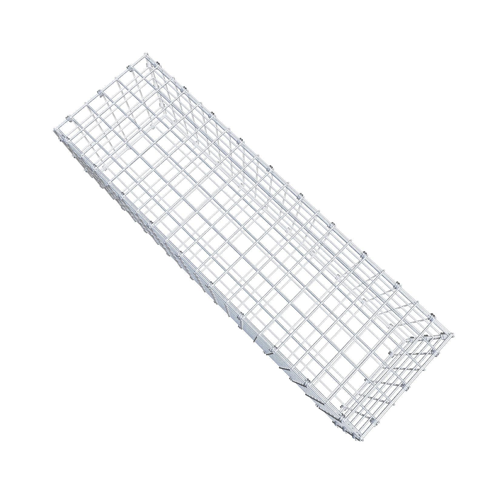 Gabione 100 cm x 30 cm x 30 cm (L x H x T), Maschenweite 5 x 5 cm, Spiralring
