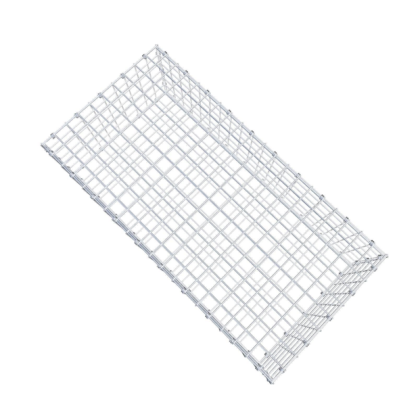 Gabione 100 cm x 30 cm x 50 cm (L x H x T), Maschenweite 5 x 5 cm, Spiralring