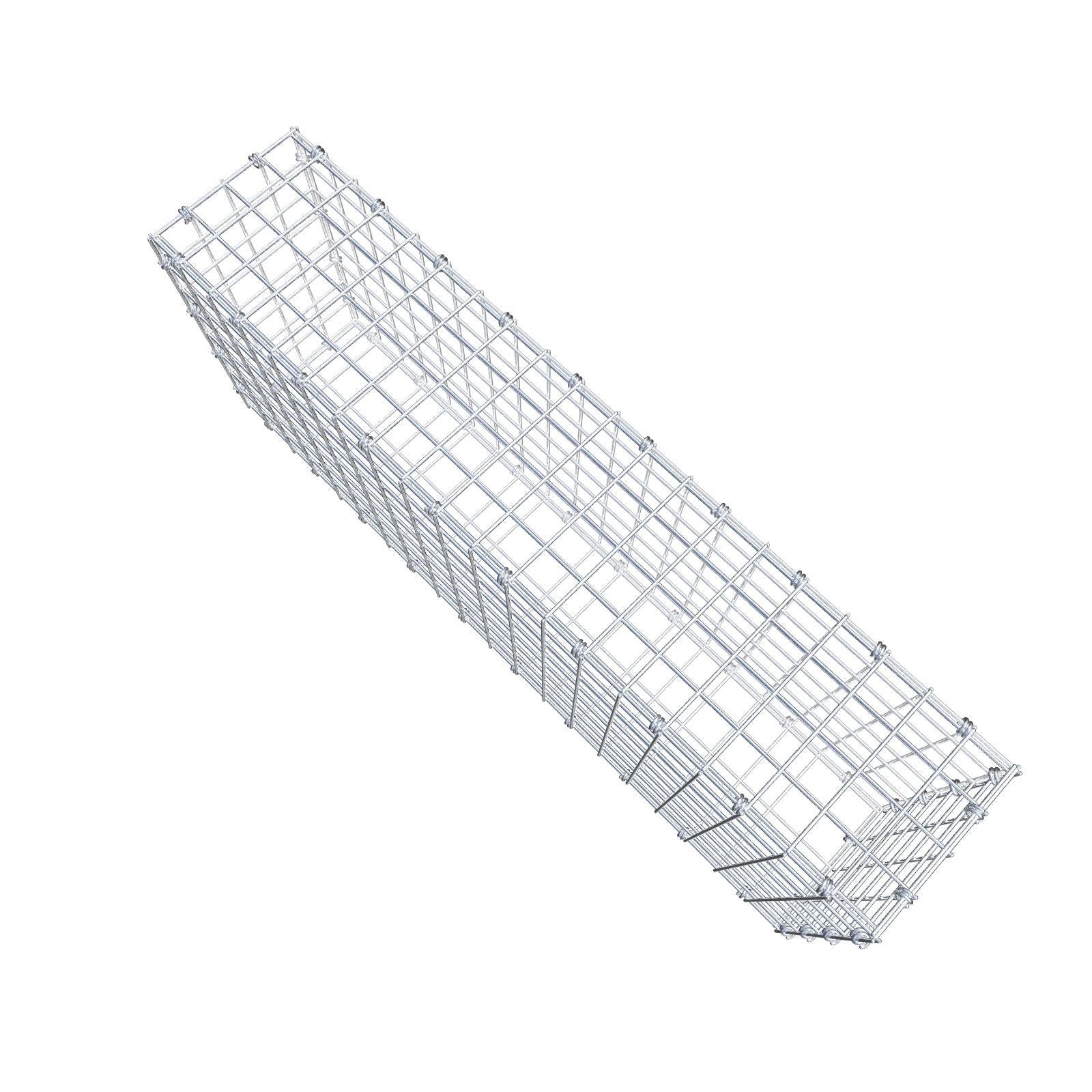 Gabion 100 cm x 40 cm x 20 cm (L x H x D), mesh size 5 x 5 cm, spiral ring