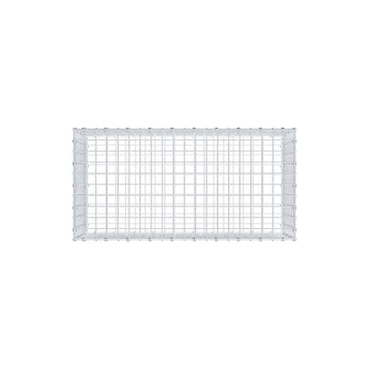 Gabion 100 cm x 40 cm x 50 cm (L x H x D), mesh size 5 x 5 cm, spiral ring