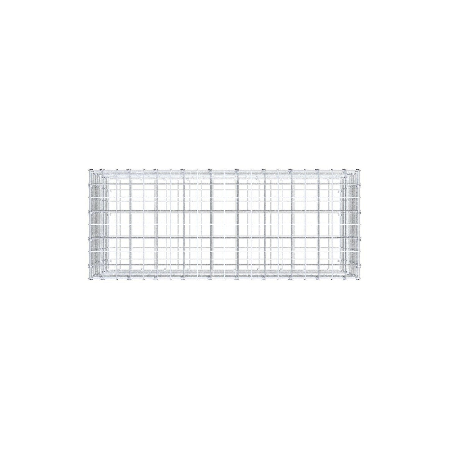 Gabion 100 cm x 50 cm x 40 cm (L x H x D), maskstorlek 5 x 5 cm, spiralring