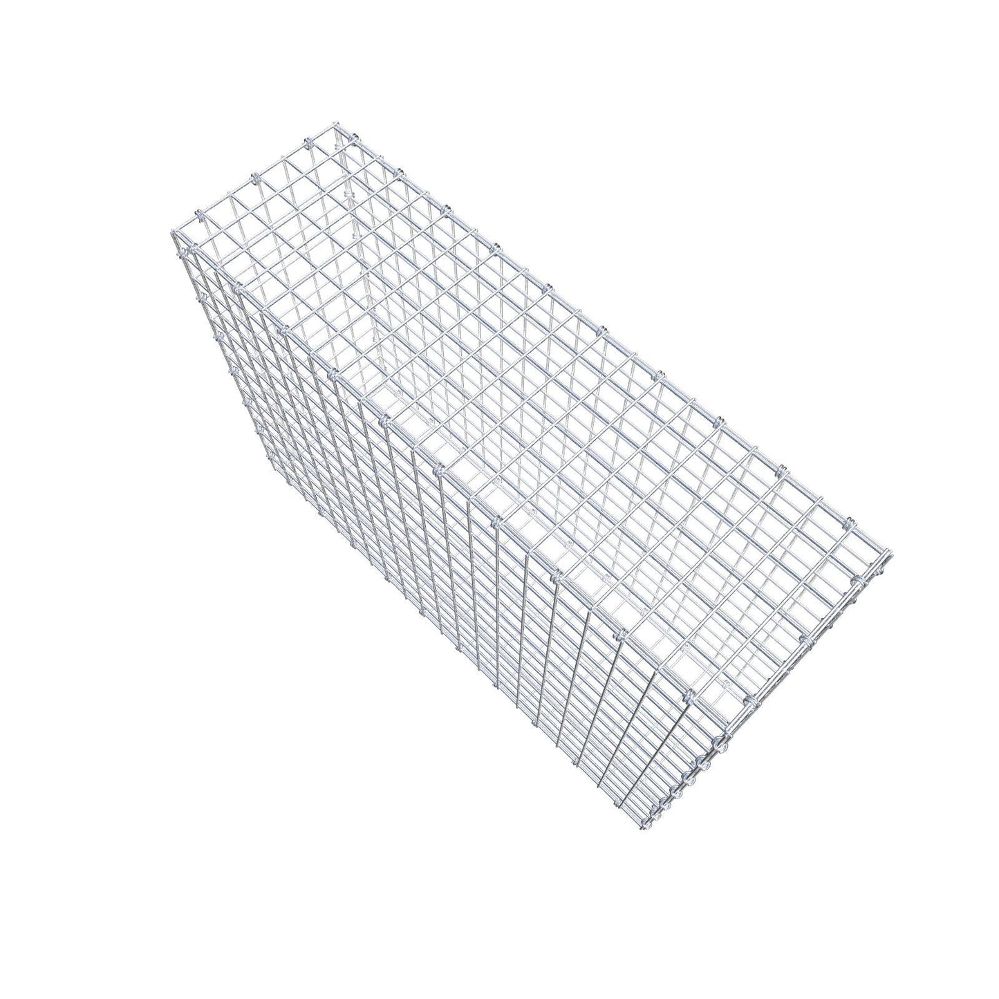Gabion 100 cm x 70 cm x 30 cm (L x H x P), mailles 5 x 5 cm, anneau en spirale