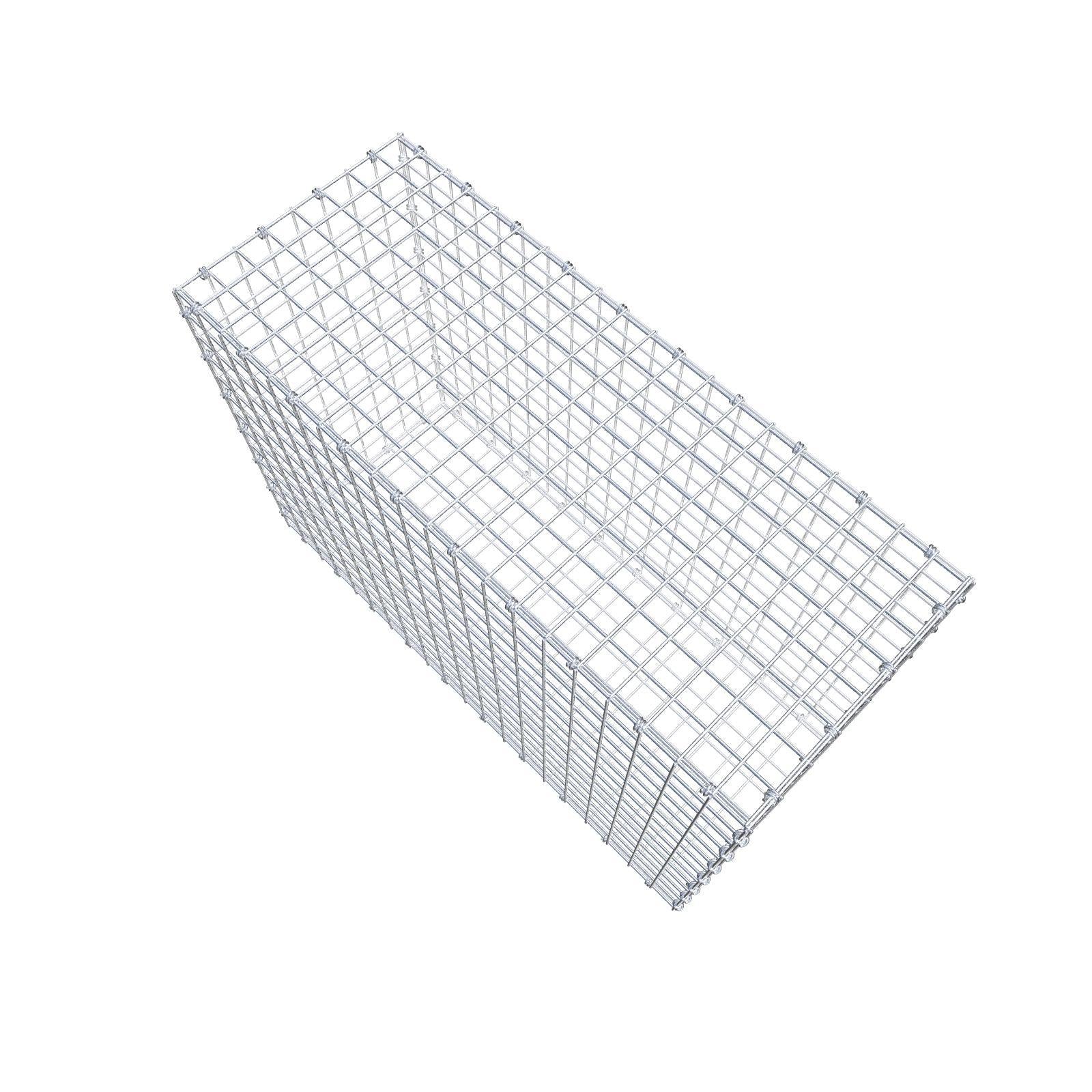 Gabione 100 cm x 70 cm x 40 cm (L x H x T), Maschenweite 5 x 5 cm, Spiralring