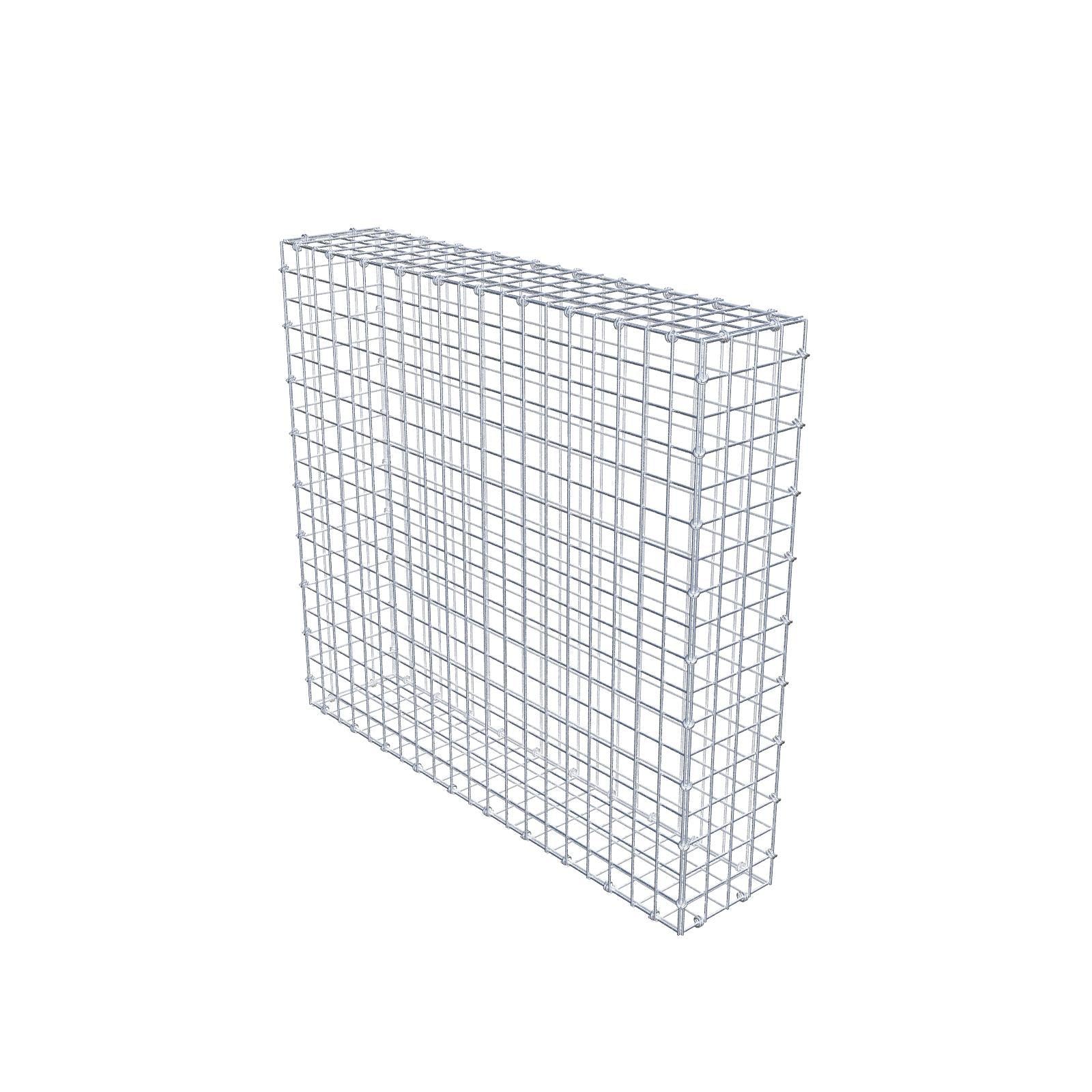 Gabion 100 cm x 90 cm x 20 cm (L x H x D), mesh size 5 x 5 cm, spiral ring