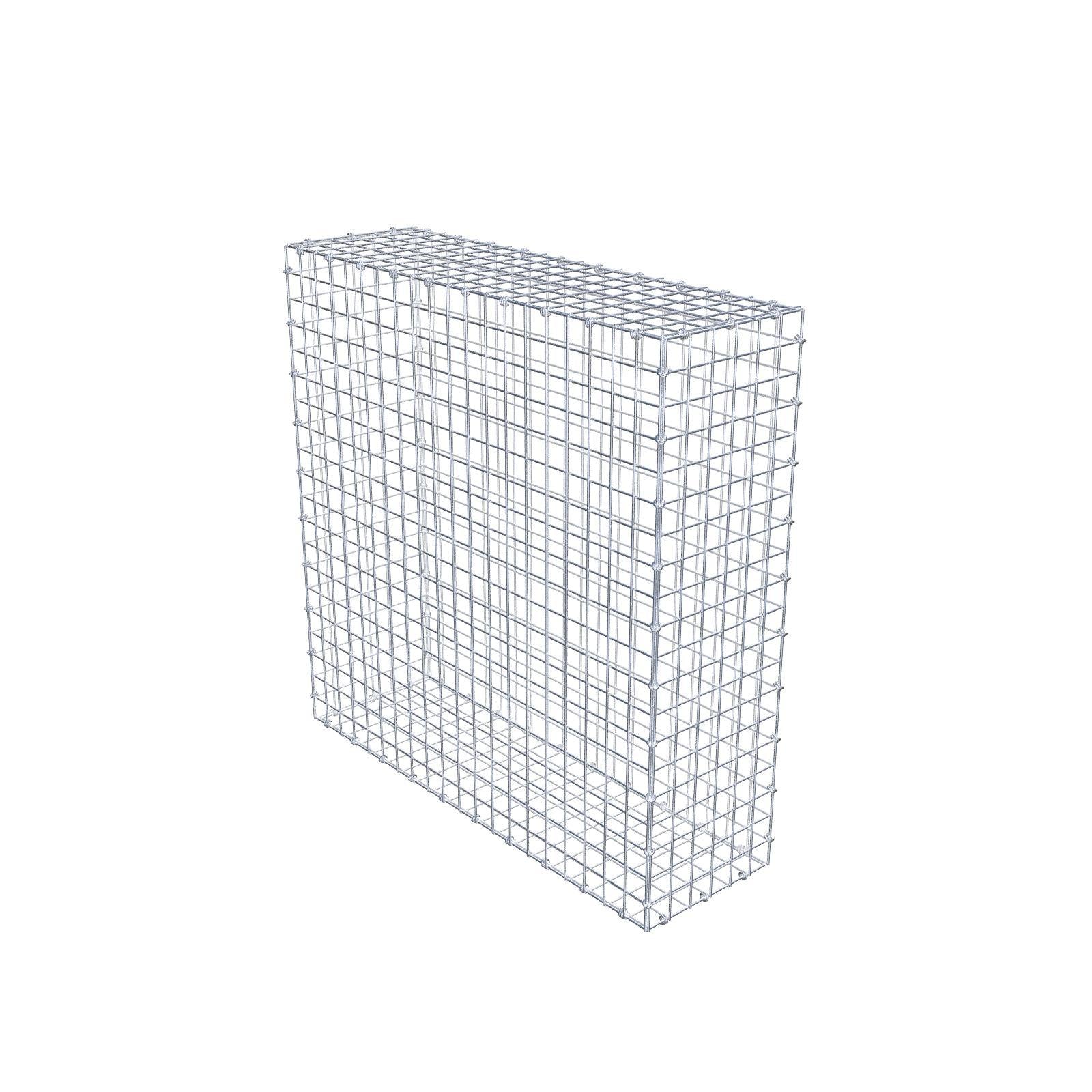 Gabion 100 cm x 100 cm x 30 cm (L x H x D), mesh size 5 x 5 cm, spiral ring