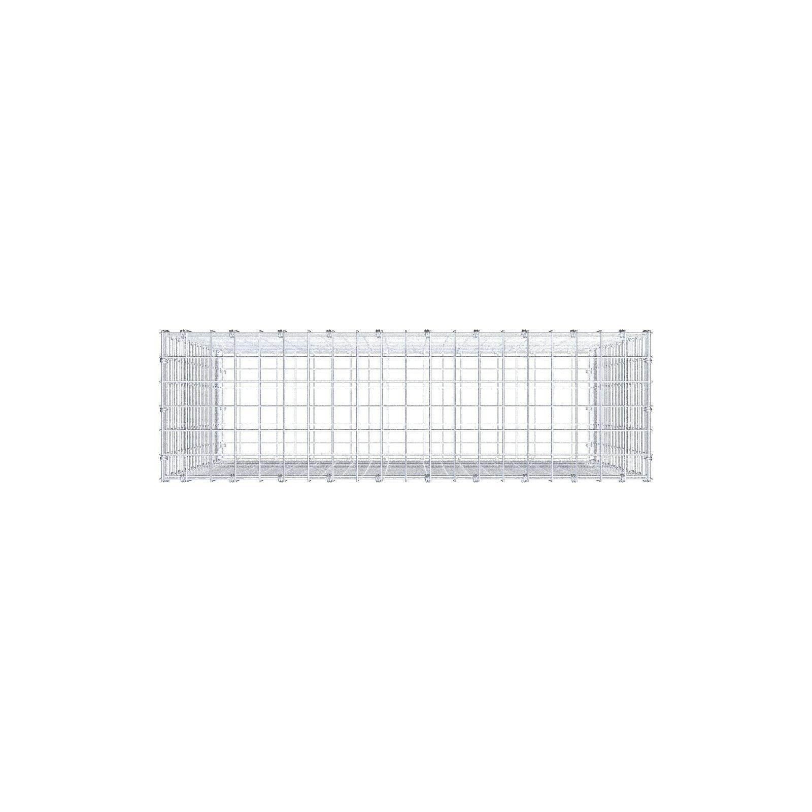Gabion 100 cm x 100 cm x 30 cm (L x H x D), mesh size 5 x 5 cm, spiral ring