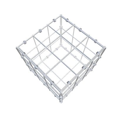 Gavión 30 cm x 30 cm x 30 cm (L x A x P), luz de malla 10 x 10 cm, anillo en espiral