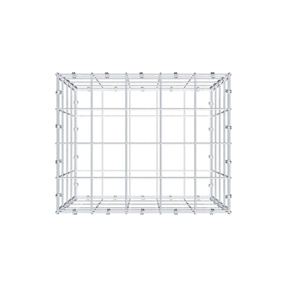 Gabione 50 cm x 40 cm x 40 cm (L x H x T), Maschenweite 10 x 10 cm, Spiralring