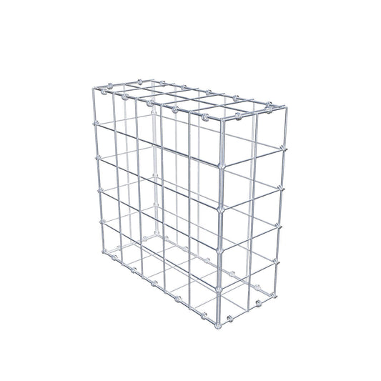 Gabion 50 cm x 50 cm x 20 cm (L x H x D), maskstorlek 10 x 10 cm, spiralring