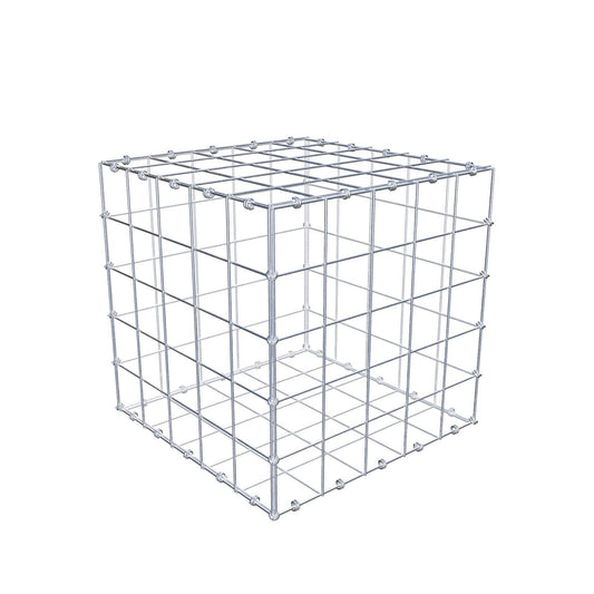 Gavión 50 cm x 50 cm x 50 cm (L x A x P), malla 10 x 10 cm, anillo en espiral