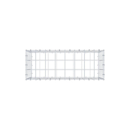 Gabbione 80 cm x 40 cm x 30 cm (L x H x P), maglia 10 x 10 cm, anello a spirale