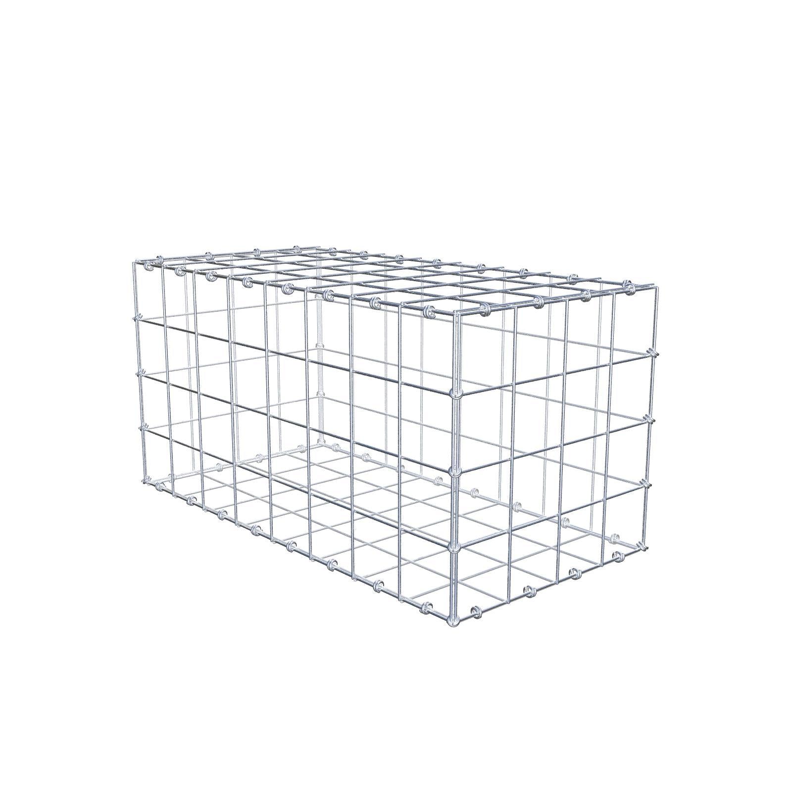 Gabion 80 cm x 40 cm x 40 cm (L x H x D), mesh size 10 x 10 cm, spiral ring