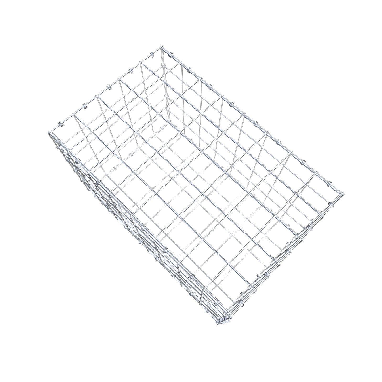 Gabion 80 cm x 50 cm x 50 cm (L x H x D), mesh size 10 x 10 cm, spiral ring