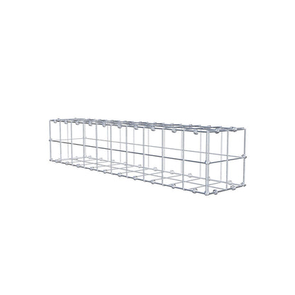 Gabione 100 cm x 20 cm x 20 cm (L x H x T), Maschenweite 10 x 10 cm, Spiralring