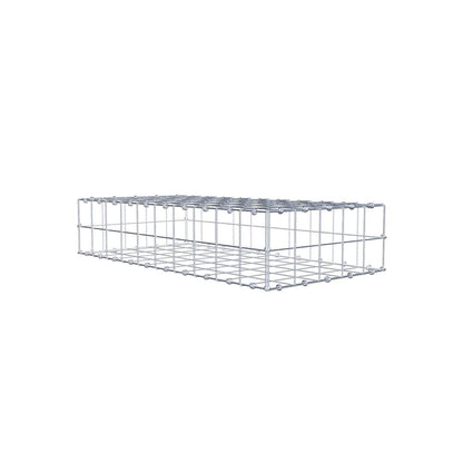 Gabione 100 cm x 20 cm x 50 cm (L x H x T), Maschenweite 10 x 10 cm, Spiralring