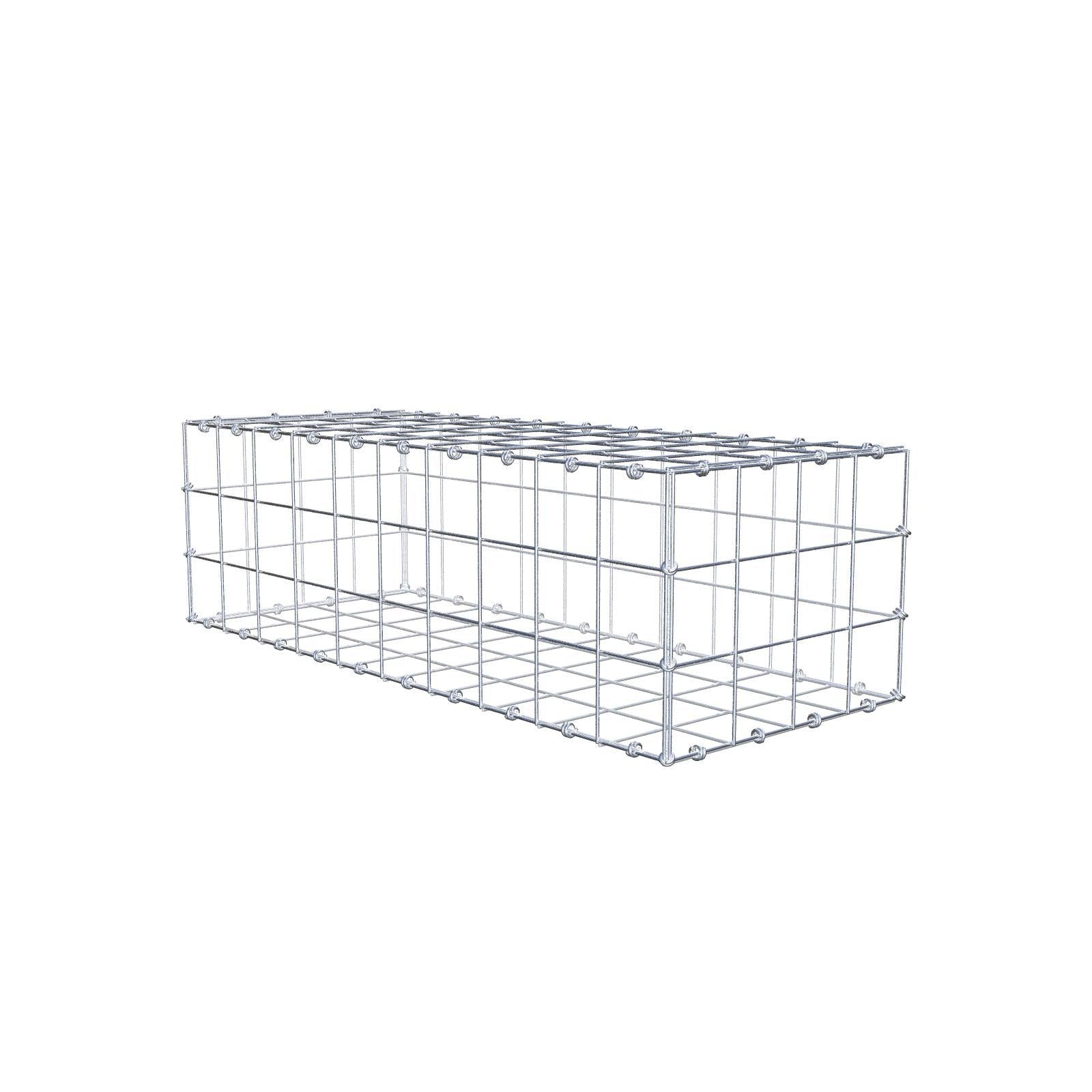 Gabion 100 cm x 30 cm x 40 cm (L x H x D), mesh size 10 x 10 cm, spiral ring