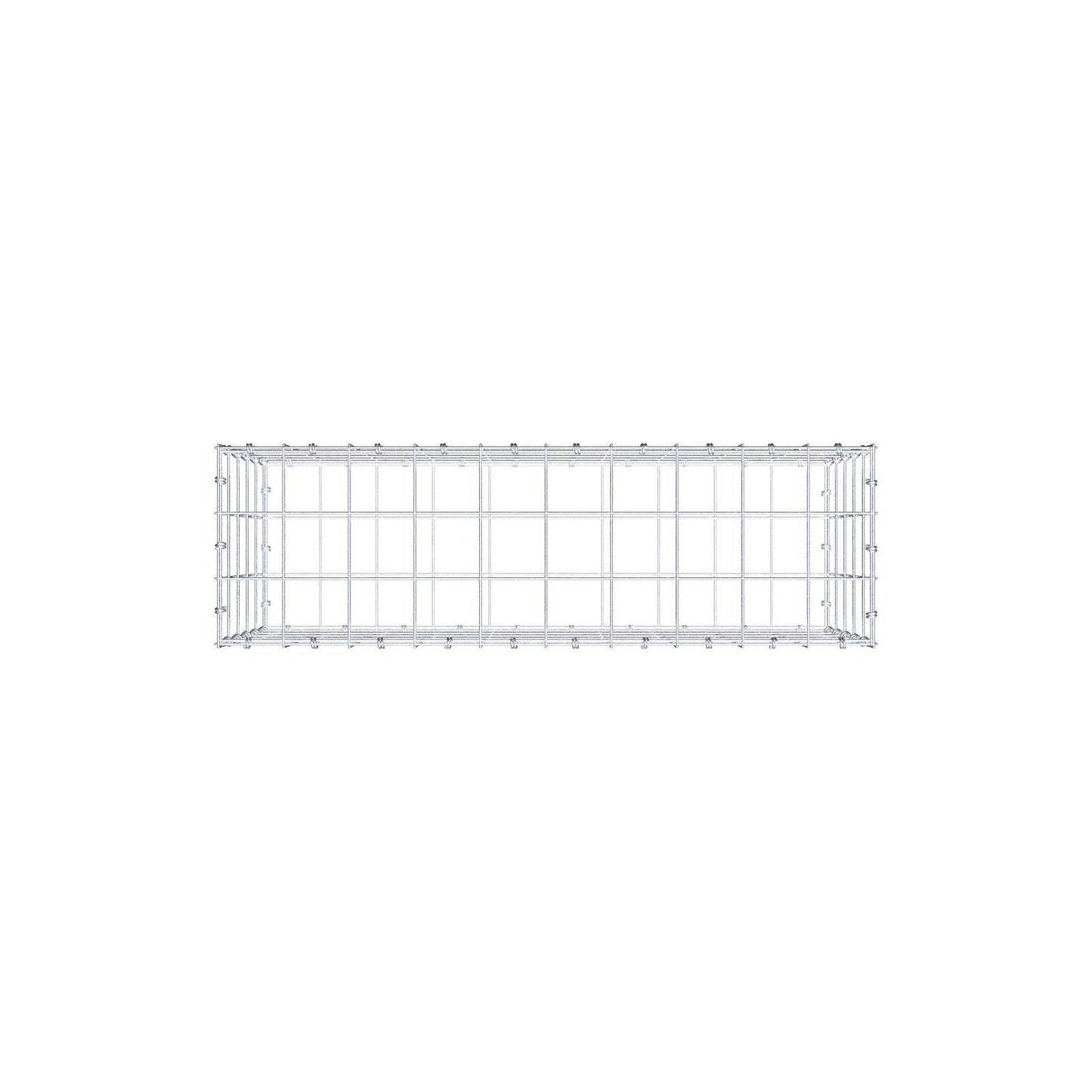 Schanskorf 100 cm x 50 cm x 30 cm (L x H x D), maaswijdte 10 x 10 cm, spiraalring