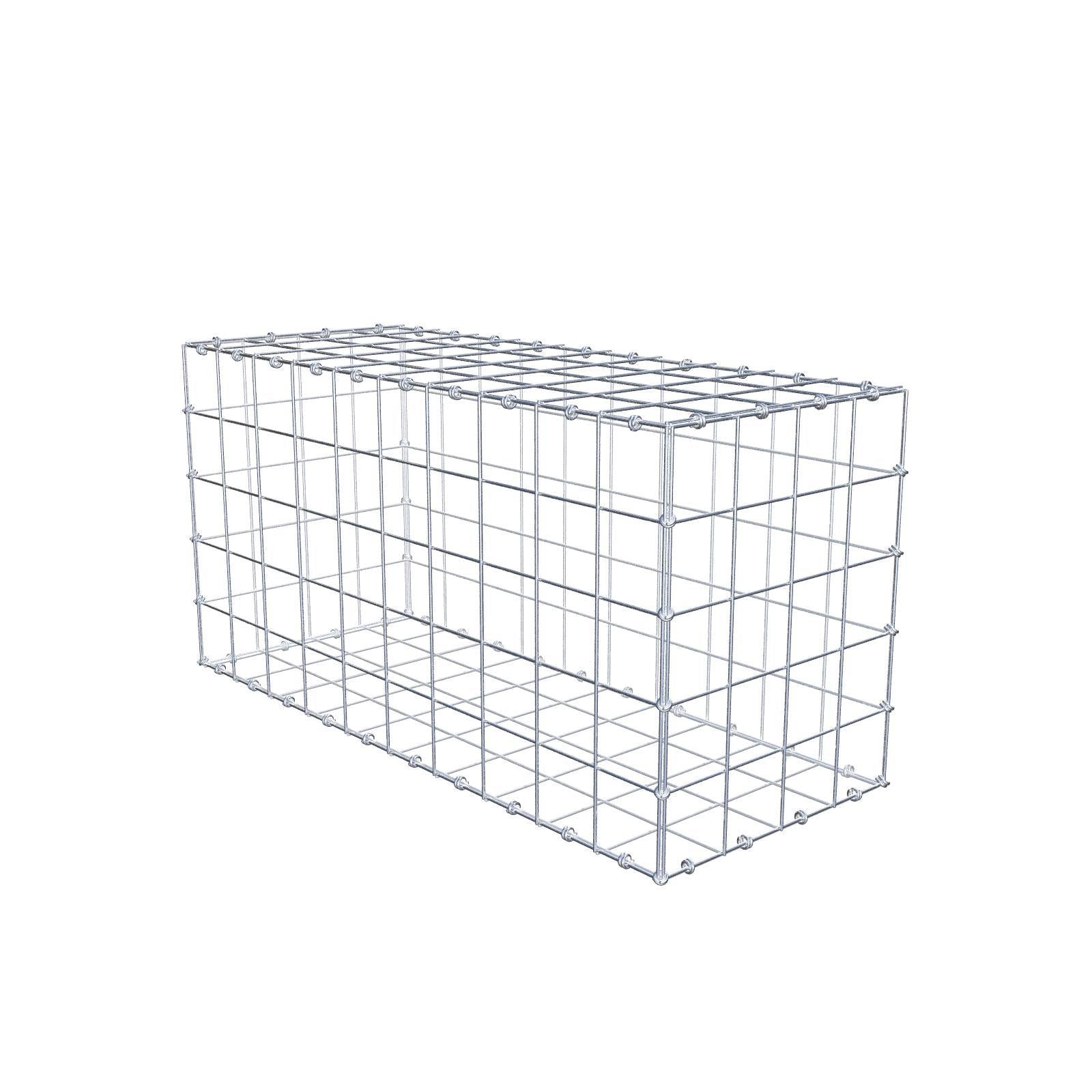 Gabion 100 cm x 50 cm x 40 cm (L x H x D), mesh size 10 x 10 cm, spiral ring
