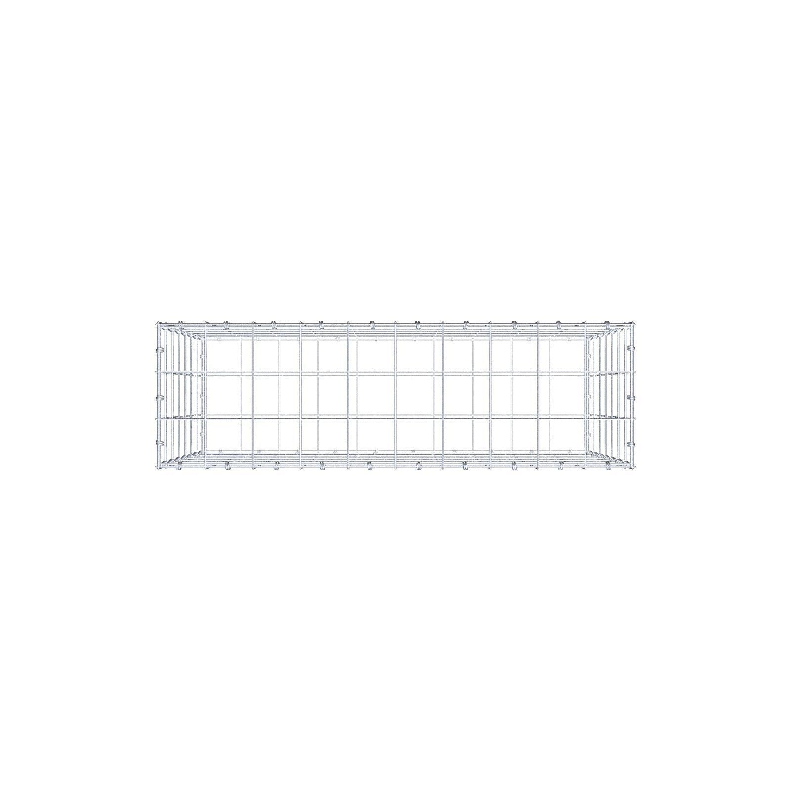 Gabion 100 cm x 70 cm x 30 cm (L x H x P), mailles 10 x 10 cm, anneau en spirale