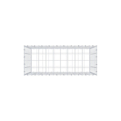 Gabion 100 cm x 70 cm x 40 cm (L x H x D), maskestørrelse 10 x 10 cm, spiralring