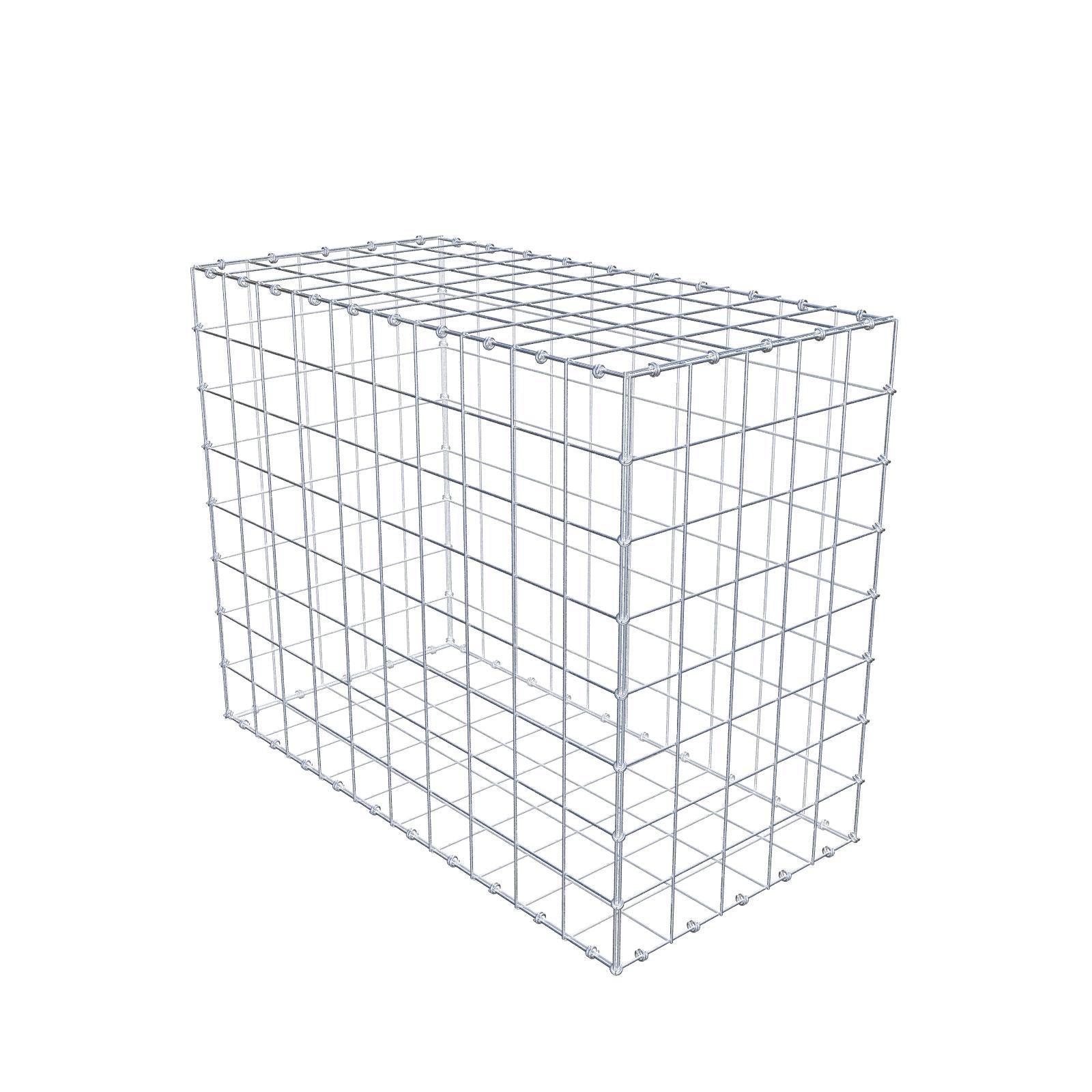 Gabion 100 cm x 80 cm x 50 cm (L x H x D), mesh size 10 x 10 cm, spiral ring