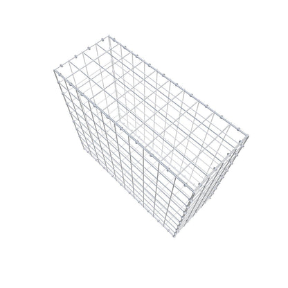 Gabion 100 cm x 90 cm x 40 cm (L x H x D), maskestørrelse 10 x 10 cm, spiralring