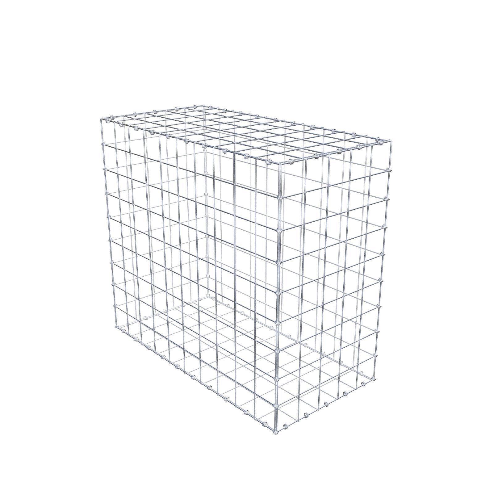 Gabion 100 cm x 90 cm x 50 cm (L x H x D), maskestørrelse 10 x 10 cm, spiralring