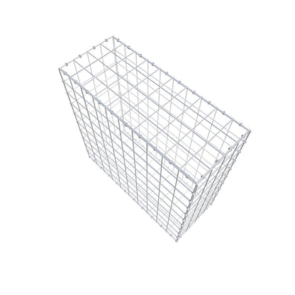Gabion 100 cm x 100 cm x 40 cm (L x H x D), maskestørrelse 10 x 10 cm, spiralring