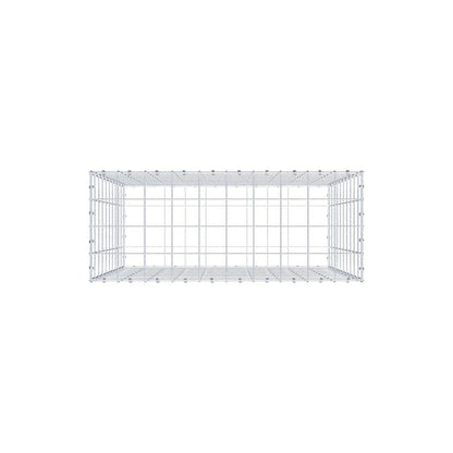 Gabion 100 cm x 100 cm x 40 cm (L x H x D), maskestørrelse 10 x 10 cm, spiralring