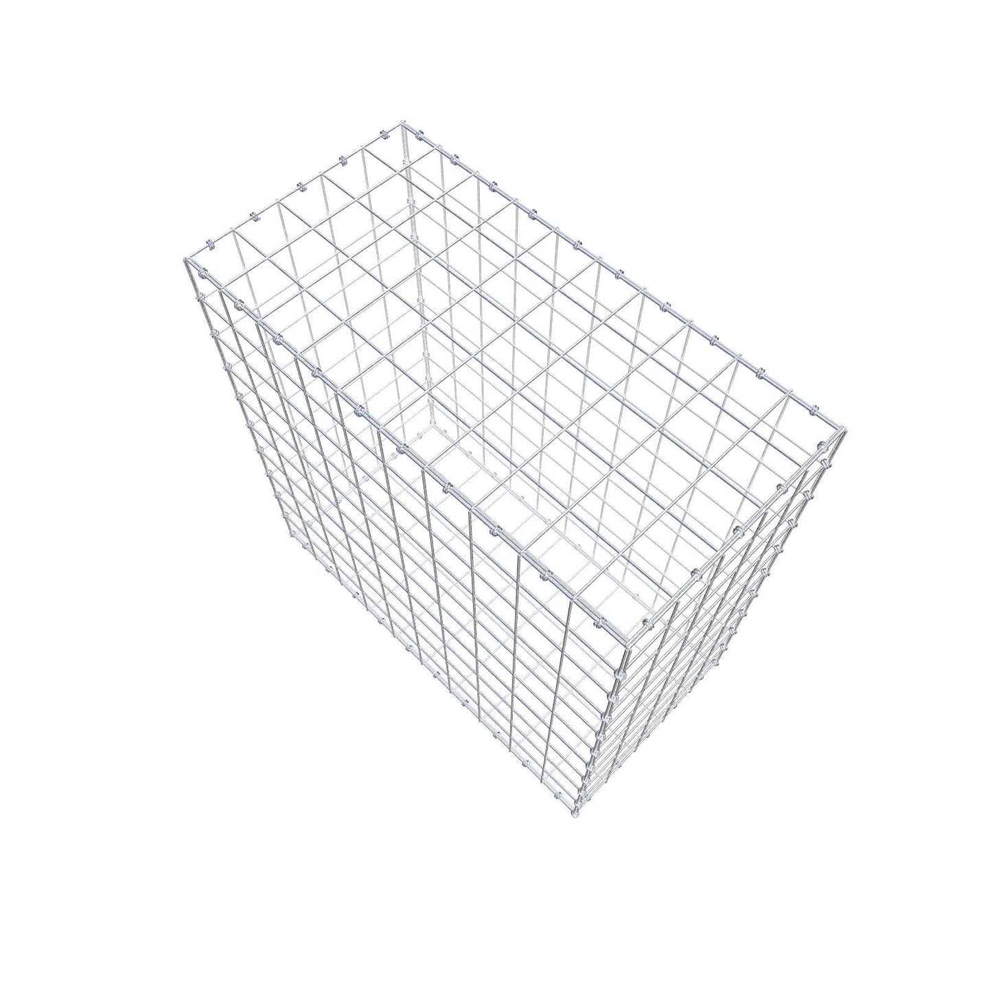 Gabion 100 cm x 100 cm x 50 cm (L x H x D), maskestørrelse 10 x 10 cm, spiralring