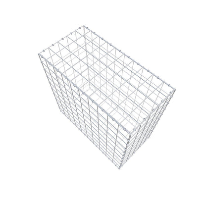 Gabion 100 cm x 100 cm x 50 cm (L x H x D), maskestørrelse 10 x 10 cm, spiralring