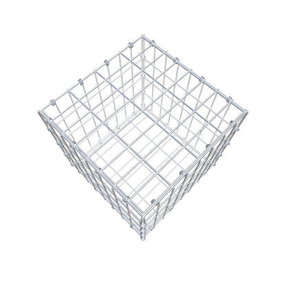 Gabion 40 cm x 40 cm x 40 cm (L x H x D), maskstorlek 5 x 10 cm, spiralring