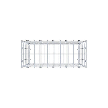 Gabbione 50 cm x 50 cm x 20 cm (L x H x P), maglia 5 x 10 cm, anello a spirale