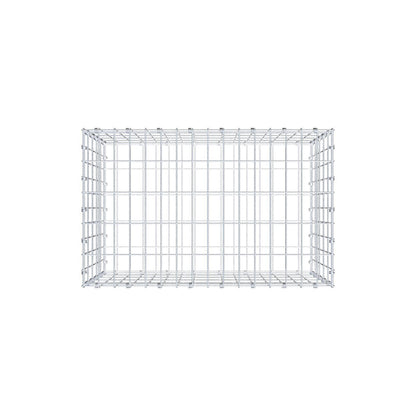 Gabione 80 cm x 50 cm x 50 cm (L x H x T), Maschenweite 5 x 10 cm, Spiralring