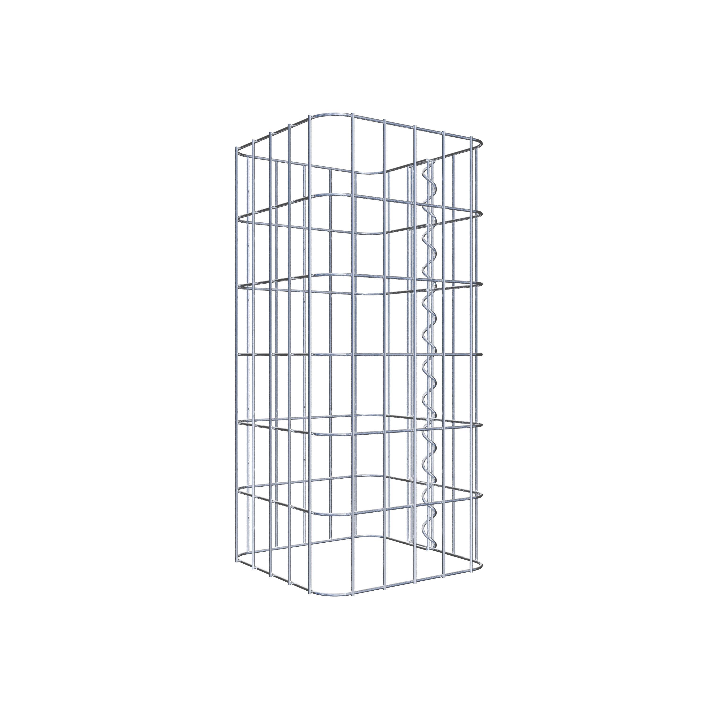 Gabion column 27 x 27 cm, MW 5 x 10 cm square