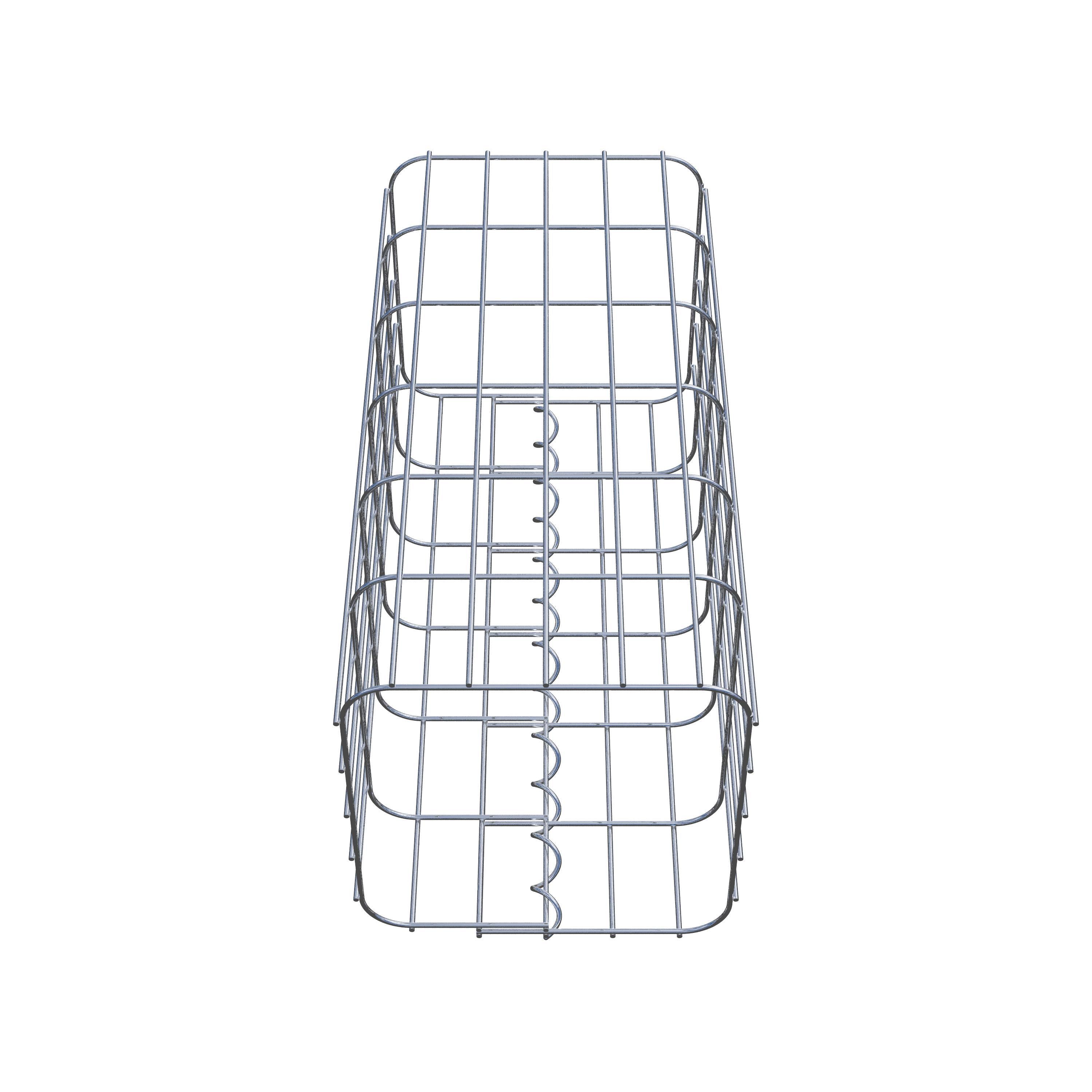 Gabion column 27 x 27 cm, MW 5 x 10 cm square