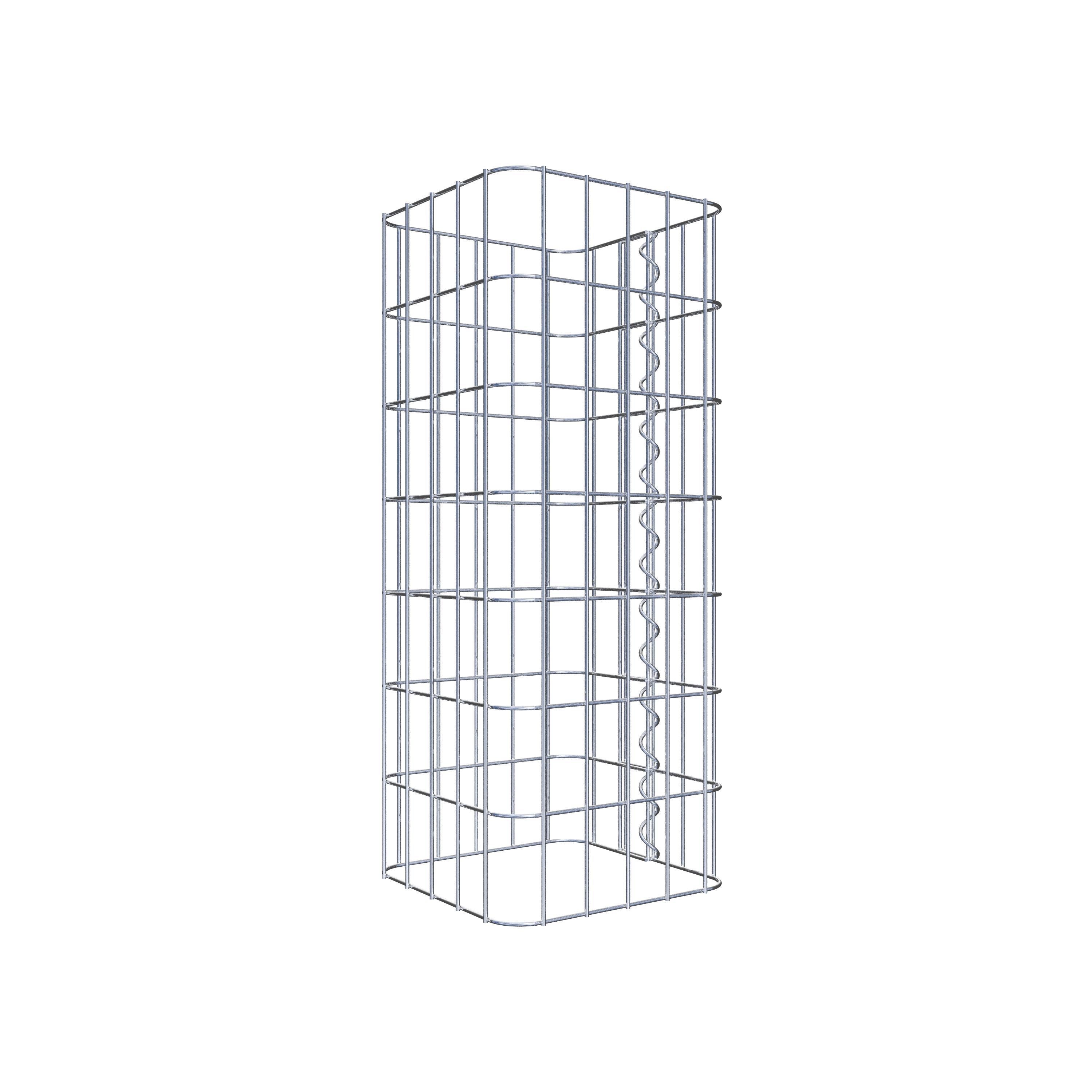 Gabion column 27 x 27 cm, MW 5 x 10 cm square