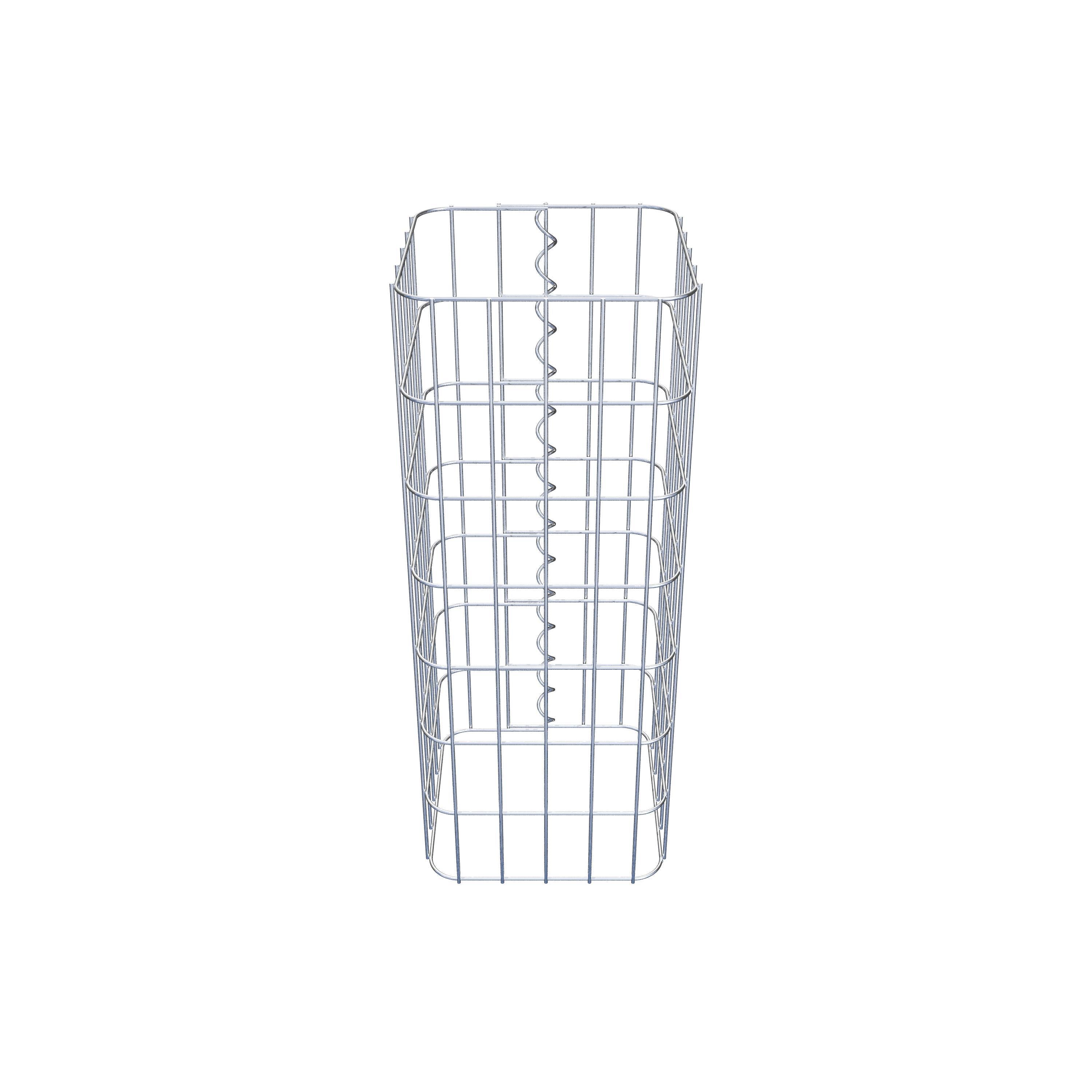 Gabion column 27 x 27 cm, MW 5 x 10 cm square