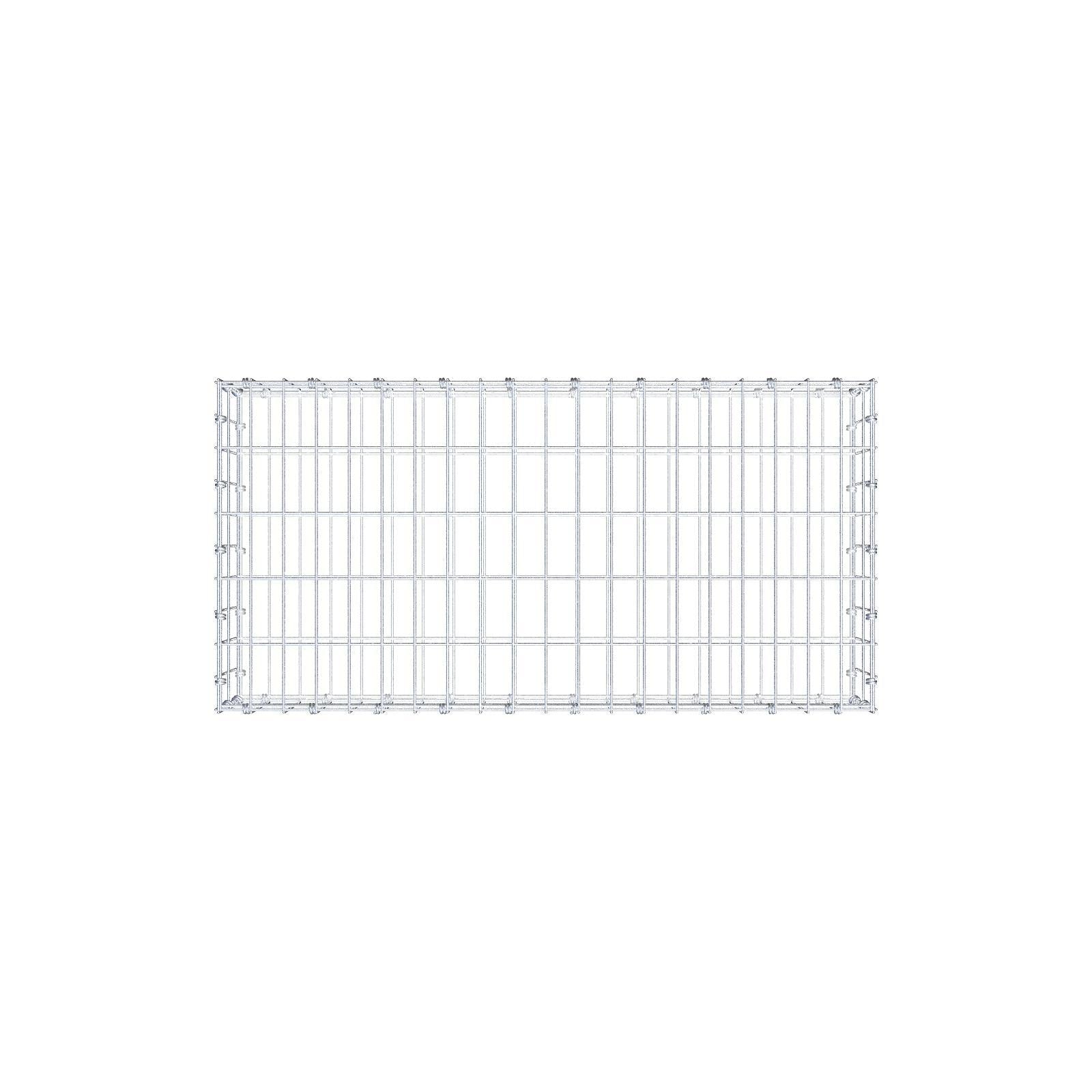 Gabion 100 cm x 20 cm x 50 cm (L x H x P), mailles 5 x 10 cm, anneau en spirale