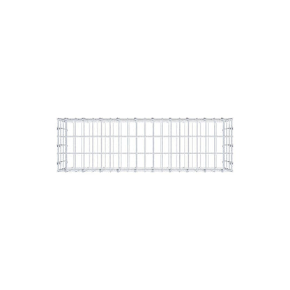 Gabion 100 cm x 30 cm x 30 cm (L x H x P), mailles 5 x 10 cm, anneau en spirale