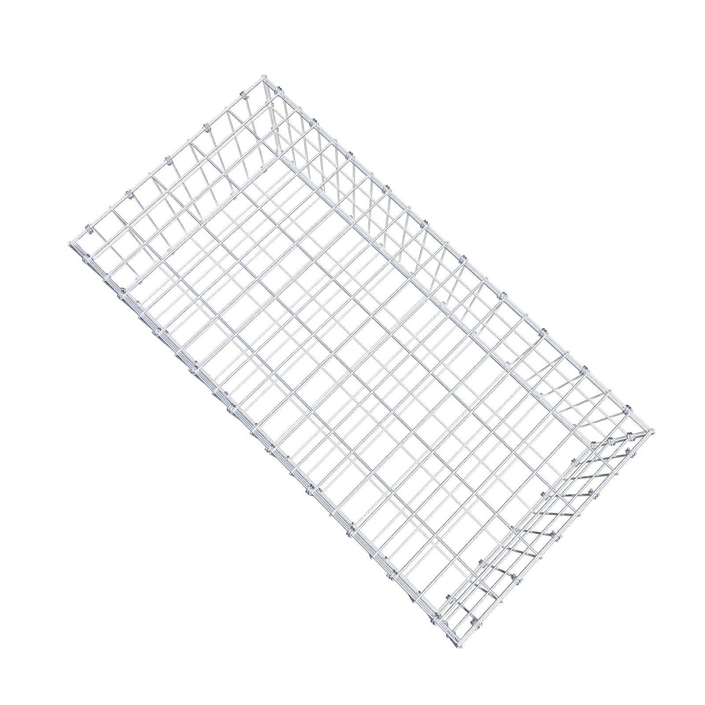 Gabion 100 cm x 30 cm x 50 cm (L x H x D), mesh size 5 x 10 cm, spiral ring