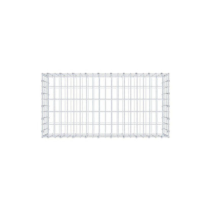 Gabion 100 cm x 30 cm x 50 cm (L x H x D), mesh size 5 x 10 cm, spiral ring